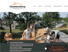 Tablet Screenshot of chambersburgproject.com